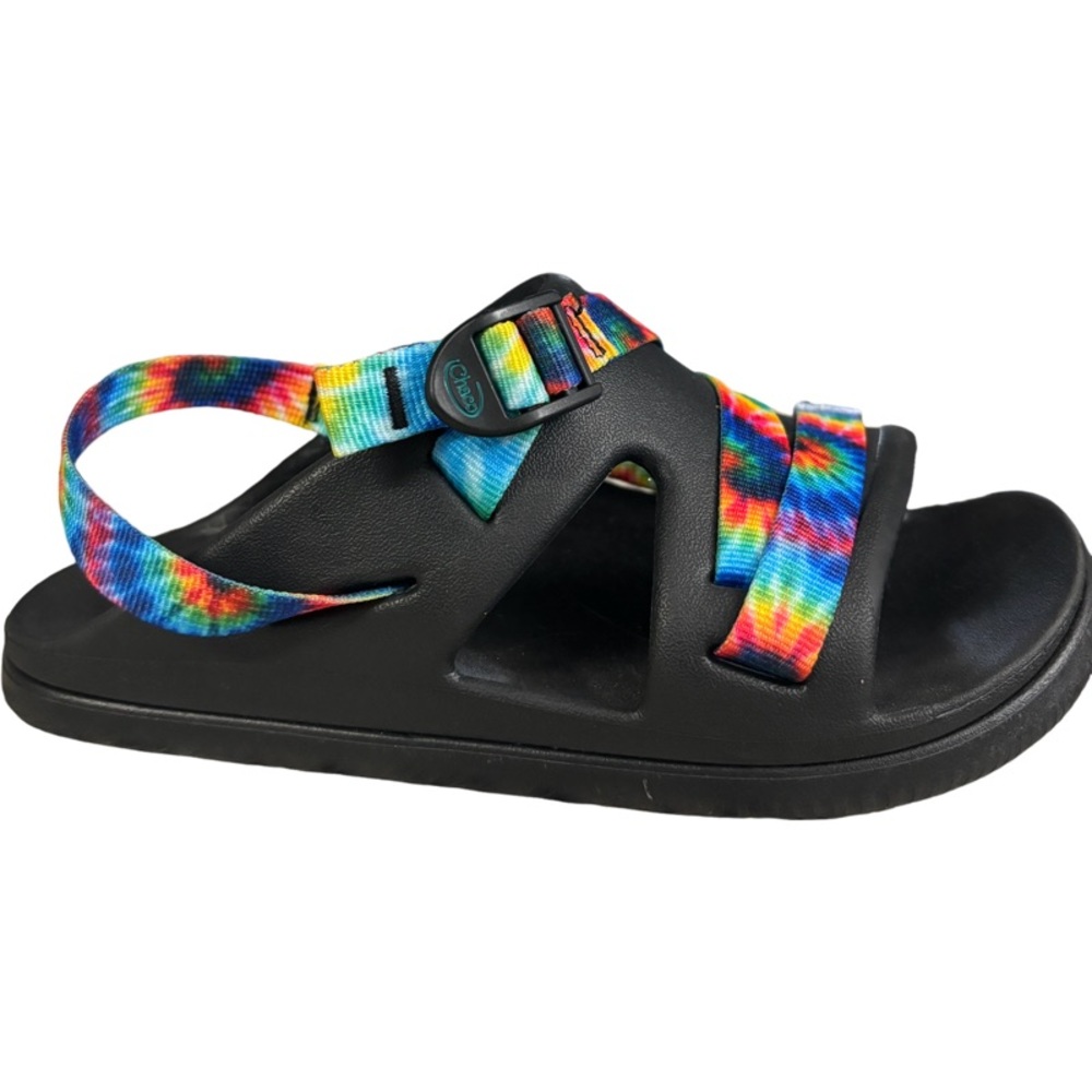 Chaco Chillo Sandals Rainbow Tie Dye Youth Size 4 Rubber